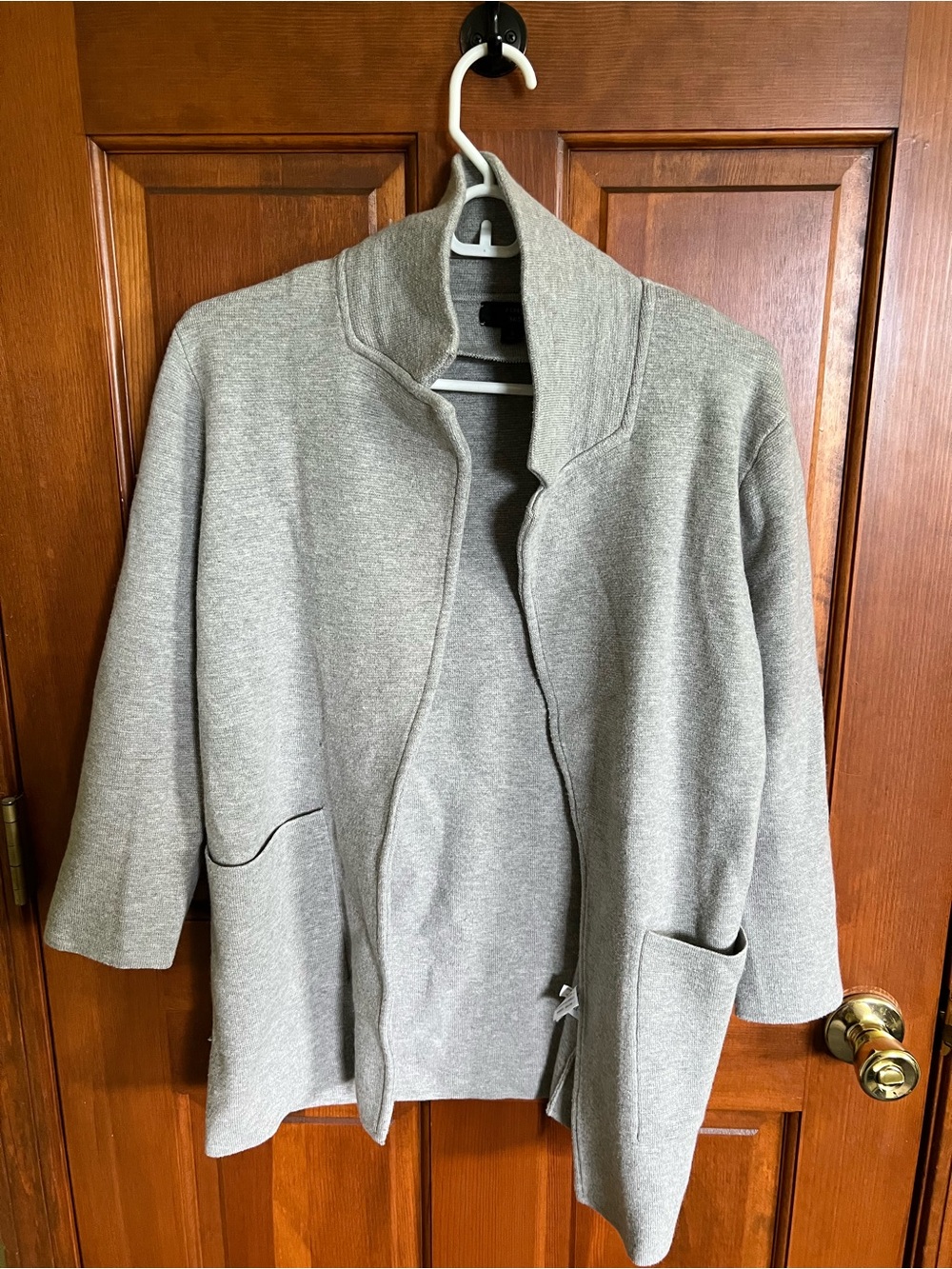 J. Crew Light Gray Open Front Jacket